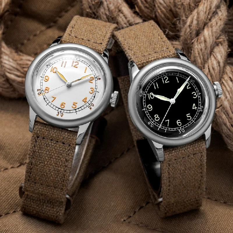Men's Military Watches with Carbon Fiber -Thorn 36mm Stainless Steel A11 Military Field Watch Men's Military Watches with Carbon Fiber -Thorn 36mm Stainless Steel A11 Military Field Watch