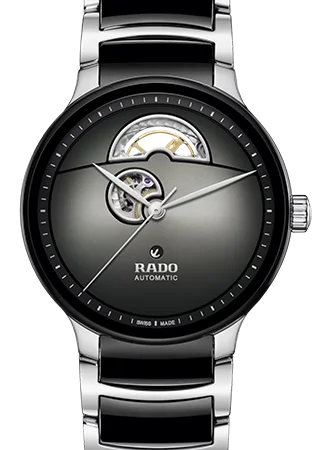 Men's Quartz Movement Dress Watches-Centrix Automatic Open Heart Black Ref. R30012152