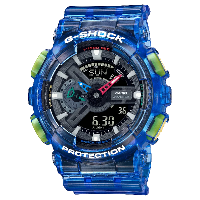 Unisex Medium Size Style Watches-Casio G-Shock Men's Blue Watch GA-110JT-2AER