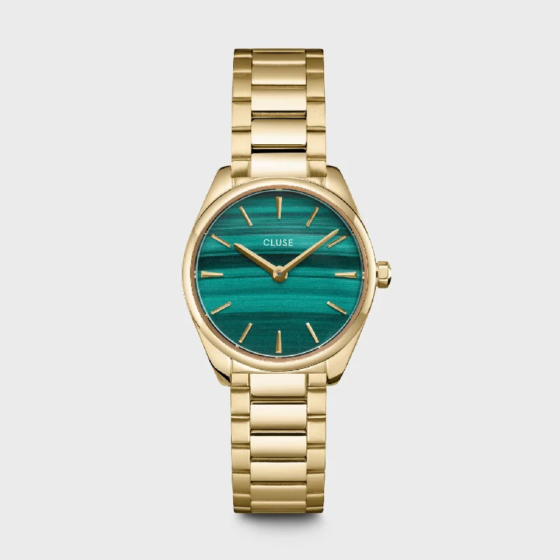 Women's Special Edition Style Women's Mechanical Watches-Féroce Mini Watch Steel, Green, Gold Colour
