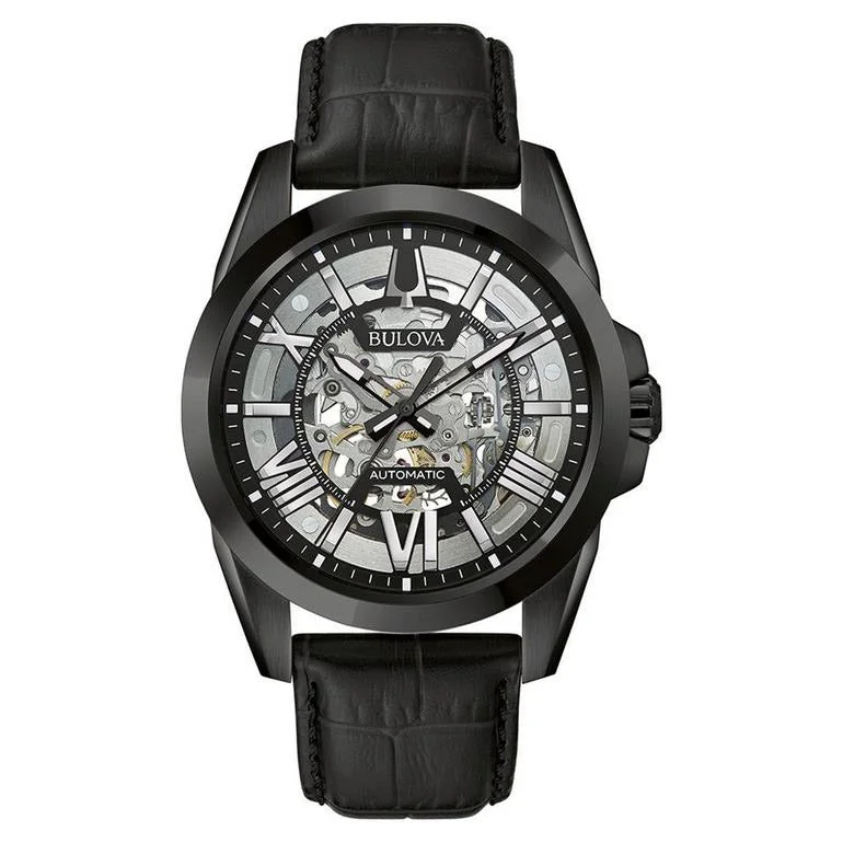 Men's Swiss Made Style Men's Watches-Bulova Classic Sutton Men's Black Watch 98A304 Men's Swiss Made Style Men's Watches-Bulova Classic Sutton Men's Black Watch 98A304