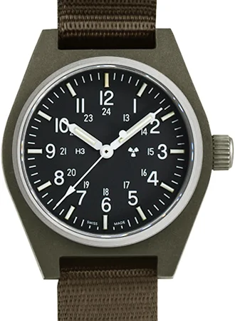 Men's Waterproof Sports Watches-GPQ NGM Sage Green Quartz Ref. WW194004SG-0803