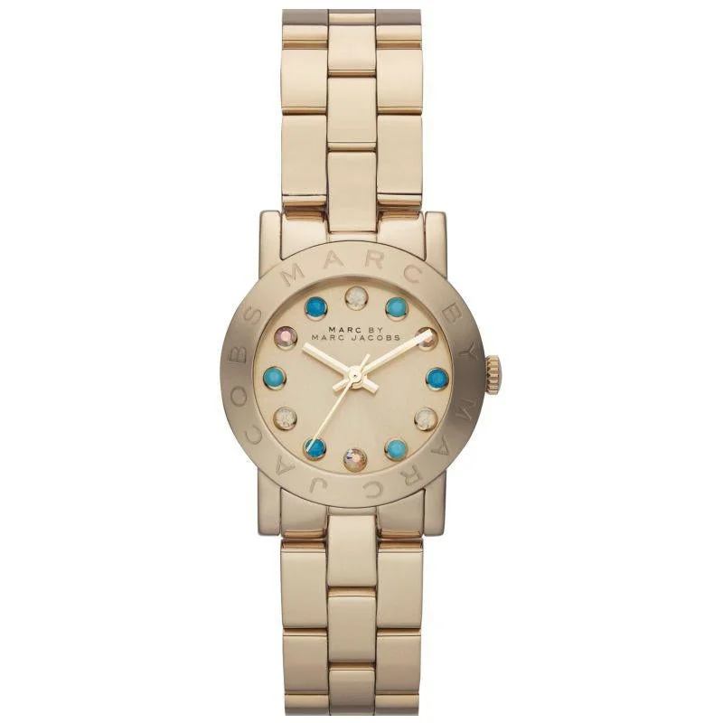 Men's Autumn Slim Watches-Marc Jacobs MBM3218 Ladies AMY Dexter Gold Watch