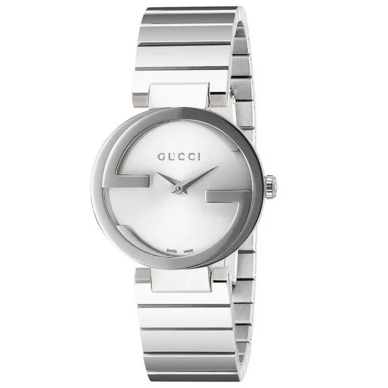 Men's Swiss Seasonal Edition-Gucci Watch Interlocking G Ladies 37mm Silver YA133308