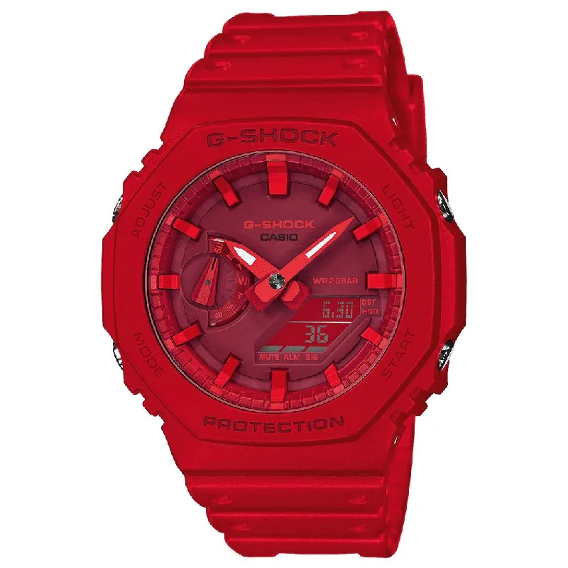 Men's Analog Style Men's Sports Watches-Orologio G-Shock GA-2100-4AER rosso in carbonio Men's Analog Style Men's Sports Watches-Orologio G-Shock GA-2100-4AER rosso in carbonio