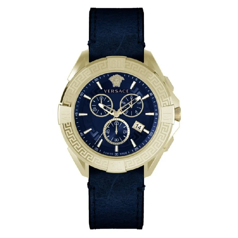 Men's Swiss High-End Edition-Versace Men's Watch Chrono Sporty 46mm Blue VE5CA0223