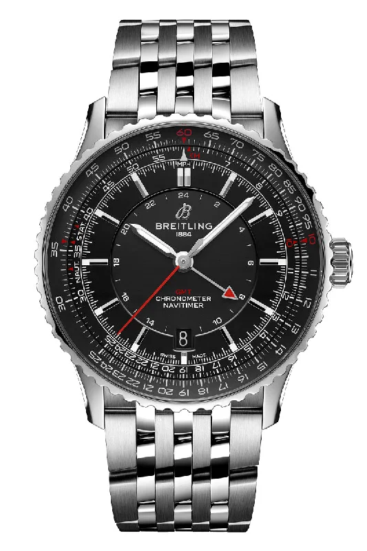Men's New Year's Eve Style Dress Watches-Breitling Navitimer Automatic GMT 41 A32310251B1A1