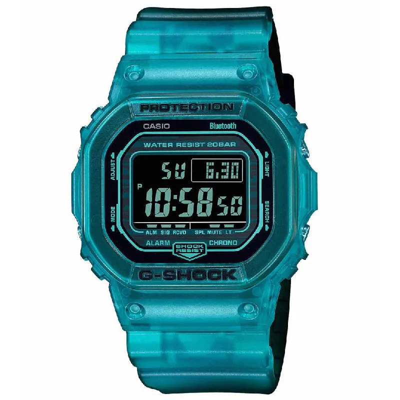 Unisex Night Out Style Watches-Casio G-Shock Men's Blue Watch DW-B5600G-2ER
