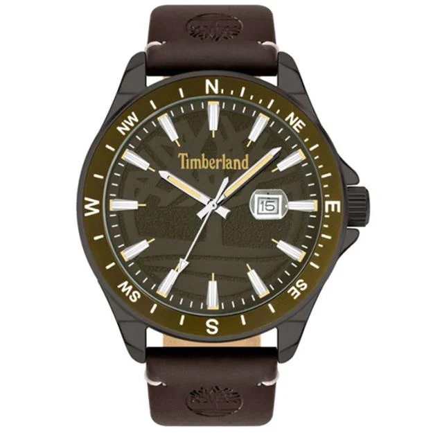 Men's Autumn Dress Watches-Timberland Swampscott Brown Watch 15941JYUK/53