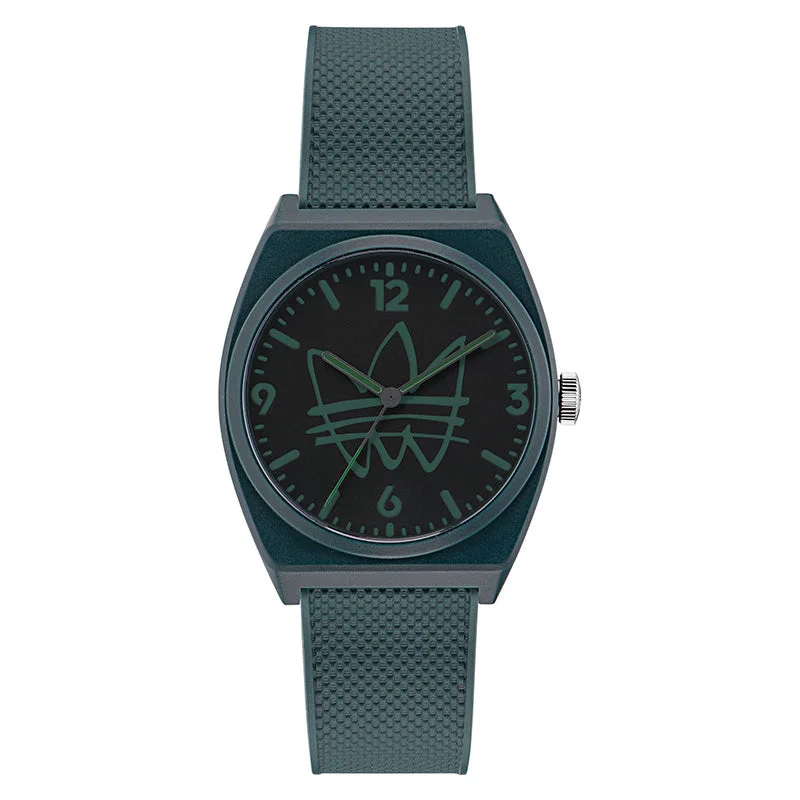 Unisex Engraved Style Watches-Adidas Originals Project Two Unisex Black Watch AOST22566
