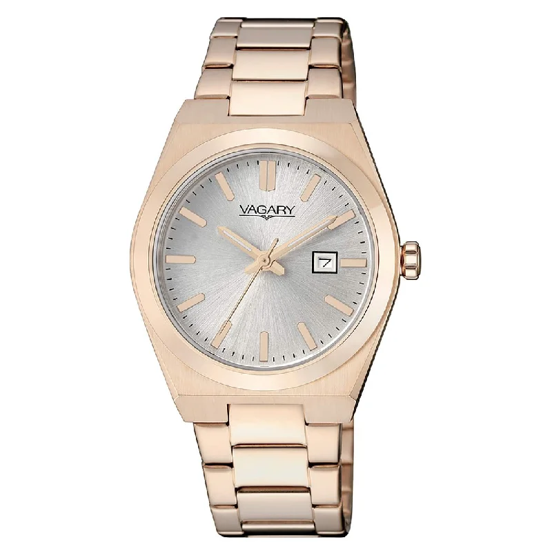 Women's Anniversary Style Mechanical Watches-Orologio Vagary da donna IU3-126-11 silver