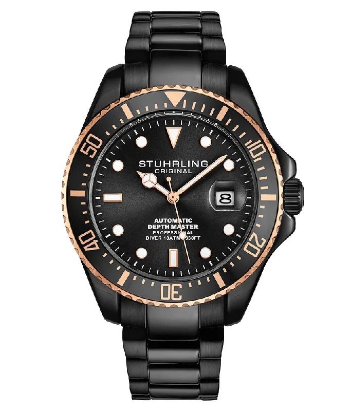 Black Dial / Black Case / Black Stainless Steel Bracelet Black Deployant Buckle