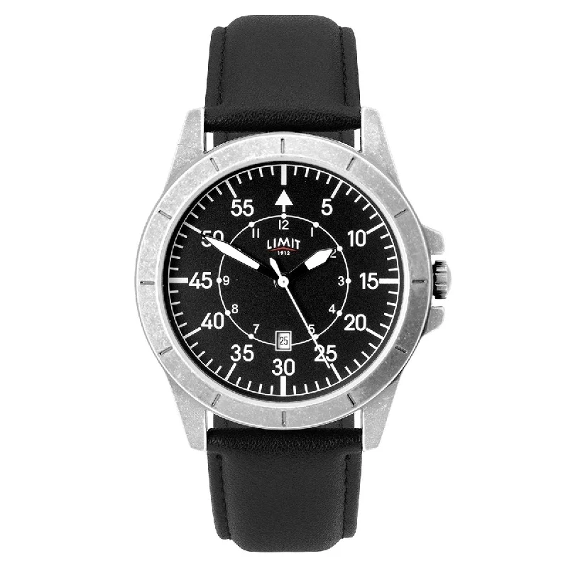 Men's Field Watches American Made Edition-Limit 5794.01 Men's Black Pilot Watch