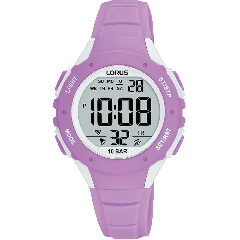 Mens Monogrammed Design Smart Watches-Lorus R2369PX9 Digital