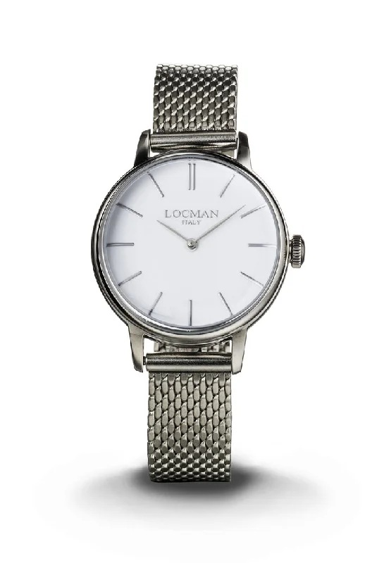 Women's Stylish Style Women's Mechanical Watches-Locman 1960 donna bianco maglia milano 0253A08A-00WHNKB0 Women's Stylish Style Women's Mechanical Watches-Locman 1960 donna bianco maglia milano 0253A08A-00WHNKB0