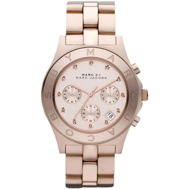 Men's American Made Dress Watches-Marc Jacobs MBM3102 Ladies Rose Gold Watch