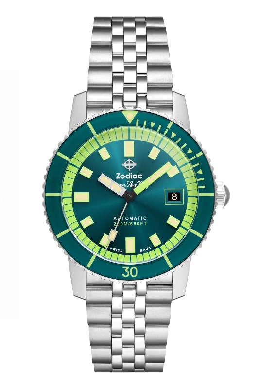 Men's Seasonal Style Dress Watches-Zodiac Super Sea Wolf Compression Automatic ZO9310