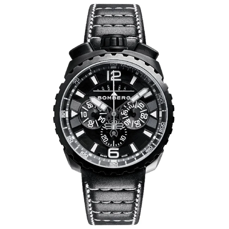 Men's Swiss Valentine's Day Edition-Bomberg Chronograph Watch BOLT-68 Black PVD BS45CHPBA.050-6.3 Men's Swiss Valentine's Day Edition-Bomberg Chronograph Watch BOLT-68 Black PVD BS45CHPBA.050-6.3
