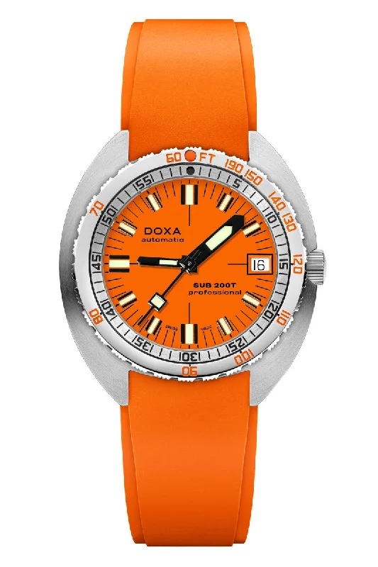 Men's High-End Style Dress Watches-Doxa Sub 200T Professional 804.10.351.21