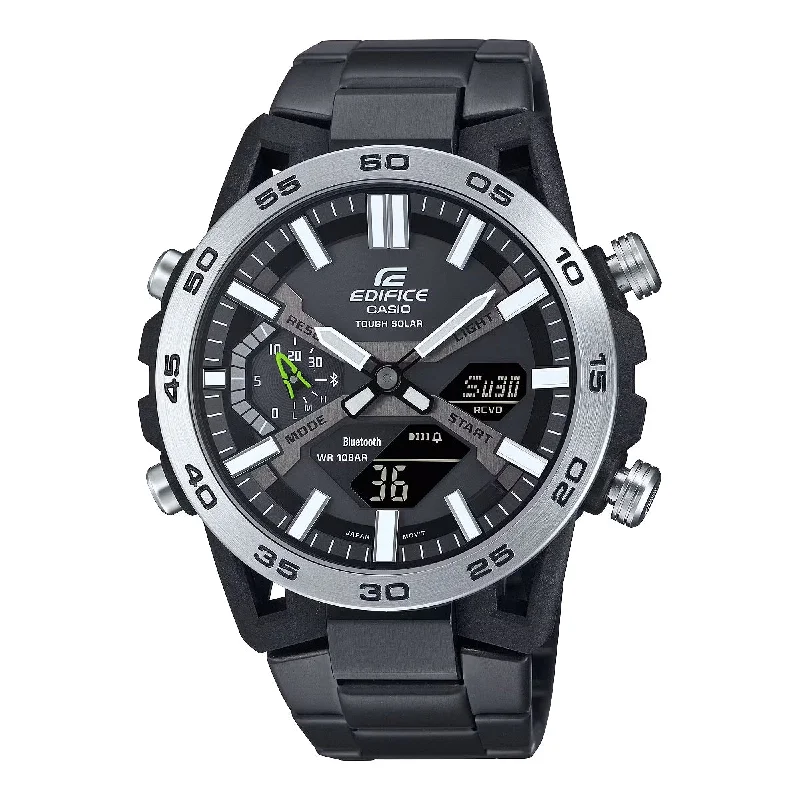Men's Everyday Wear Style Men's Sports Watches-Orologio Casio Edifice ECB-2000DD-1AEF carbonio e acciaio IP nero