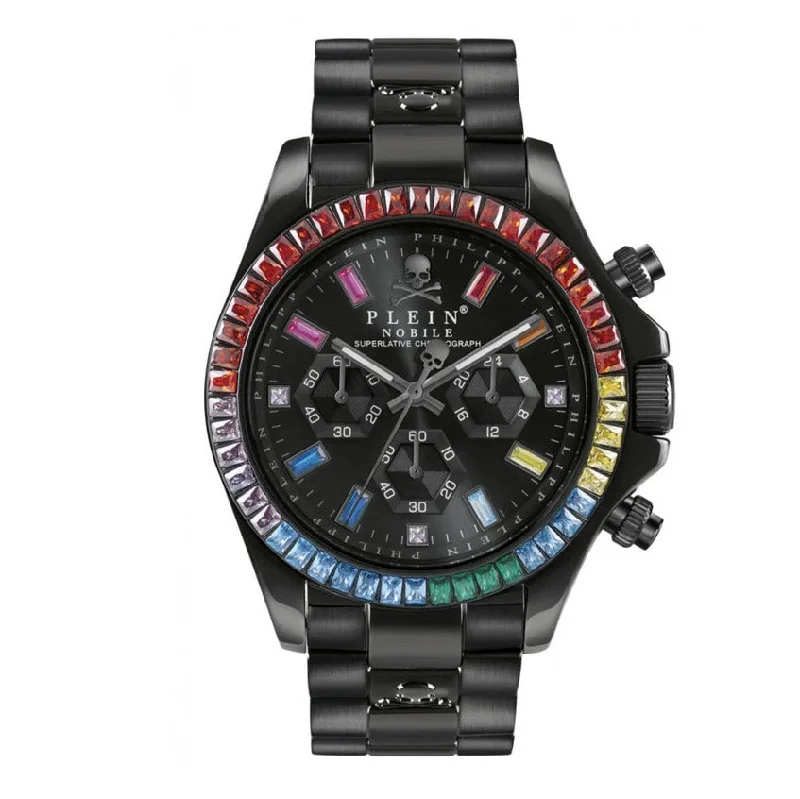 Unisex High-End Style Watches-Philipp Plein Mens Watch Street Couture Nobile Rainbow PWCAA0721