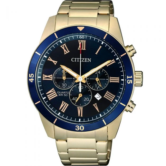 Men's Quartz Watch Thick Case Edition-Citizen Quartz AN8169-58L Chronograph