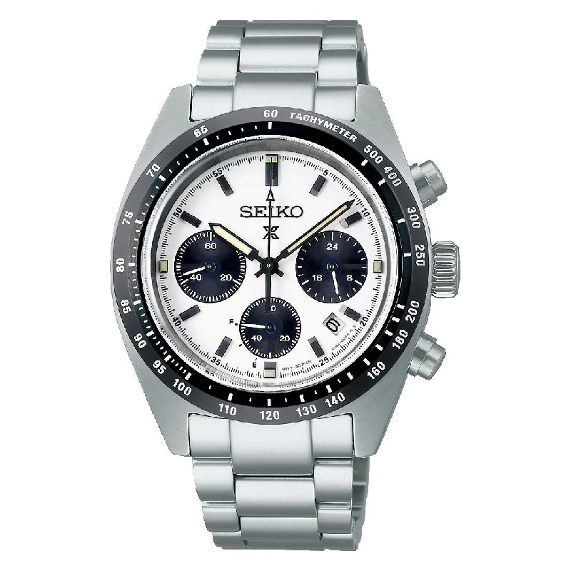 Men's Analog Style Sports Watches-Orologio Seiko Prospex SSC813P1 cronografo Solar Panda Men's Analog Style Sports Watches-Orologio Seiko Prospex SSC813P1 cronografo Solar Panda