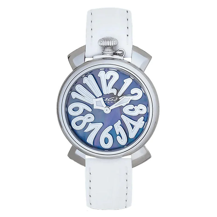 Men's Swiss Customized Edition-GaGà Milano Ladies Watch Manuale 35mm Steel White