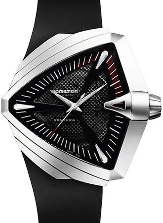 Men's Oval Case Style Dress Watches-Ventura XXL Black Automatic Ref. H24655331