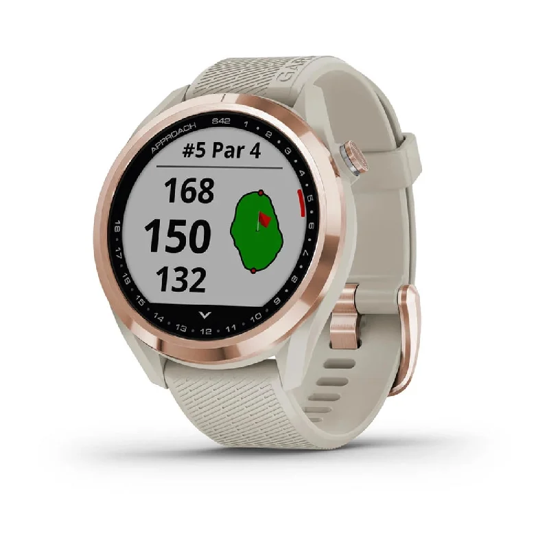 Women's Kinetic Design Mechanical Watches-Orologio Garmin per il golf Approach S42 oro rosa 010-02572-02 Women's Kinetic Design Mechanical Watches-Orologio Garmin per il golf Approach S42 oro rosa 010-02572-02