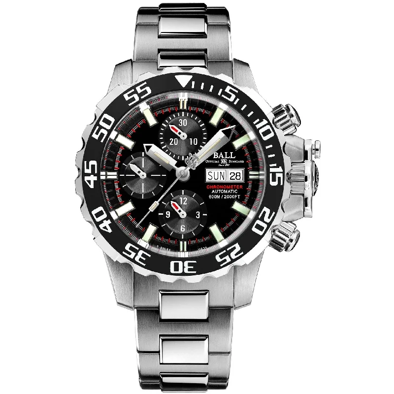 Men's Swiss Office Wear Edition-Ball Engineer Hydrocarbon NEDU Men's Black Watch DC3226A-S4C-BK