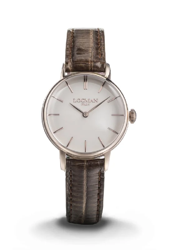 Women's Spring Style Mechanical Watches-Locman 1960 donna cipria dorato pelle marrone 0253R13R-RRLCRGPN Women's Spring Style Mechanical Watches-Locman 1960 donna cipria dorato pelle marrone 0253R13R-RRLCRGPN