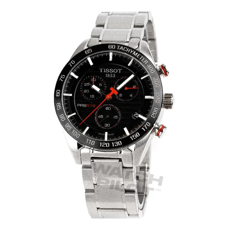 Men's Swiss Casual Wear Edition-Tissot Men's Chronograph Watch PRS 516 Steel Red T1004171105101 Men's Swiss Casual Wear Edition-Tissot Men's Chronograph Watch PRS 516 Steel Red T1004171105101