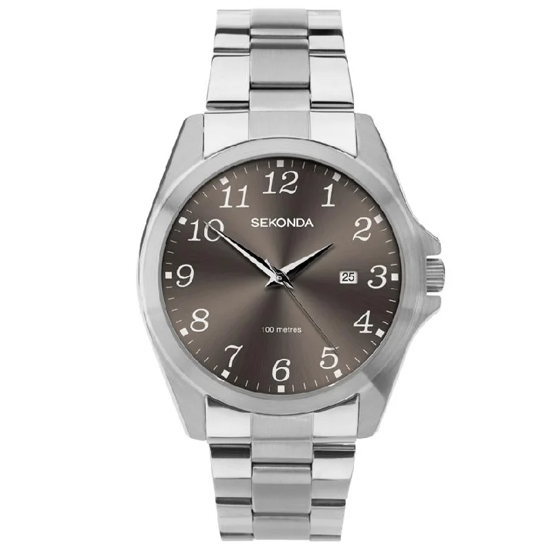 Men's Fashionable Dress Watches-Sekonda 1636 Men's Grey Watch