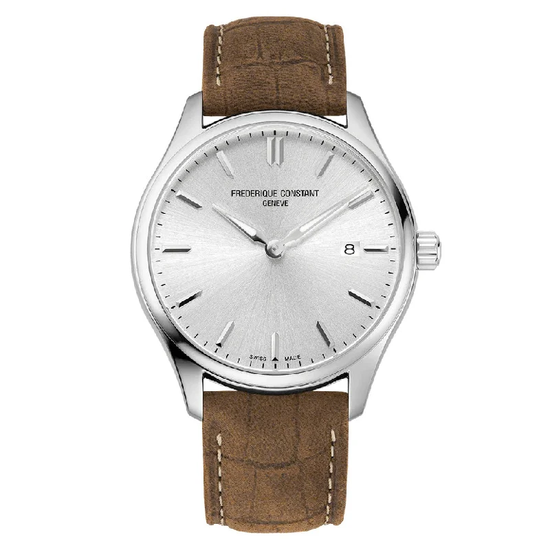 Men's Casual Wear Design Men's Watches-Frederique Constant Watch Men's Classic Brown Leather FC-220SS5B6 Men's Casual Wear Design Men's Watches-Frederique Constant Watch Men's Classic Brown Leather FC-220SS5B6