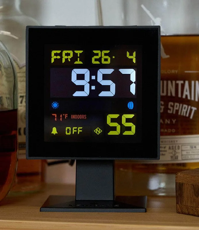 Vintage Style Mantel Clocks-Monolith LCD Alarm