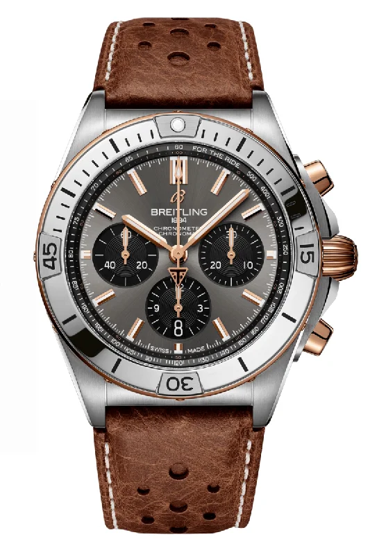 Men's Stylish Design Dress Watches-Breitling Chronomat Titanium B01 Triumph Edition 42 TB0134101M1X1