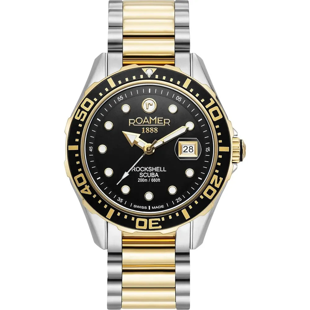 Men's Swiss Smart Edition-Roamer 220858 47 85 50 Rockshell Mark III Men's Black Watch
