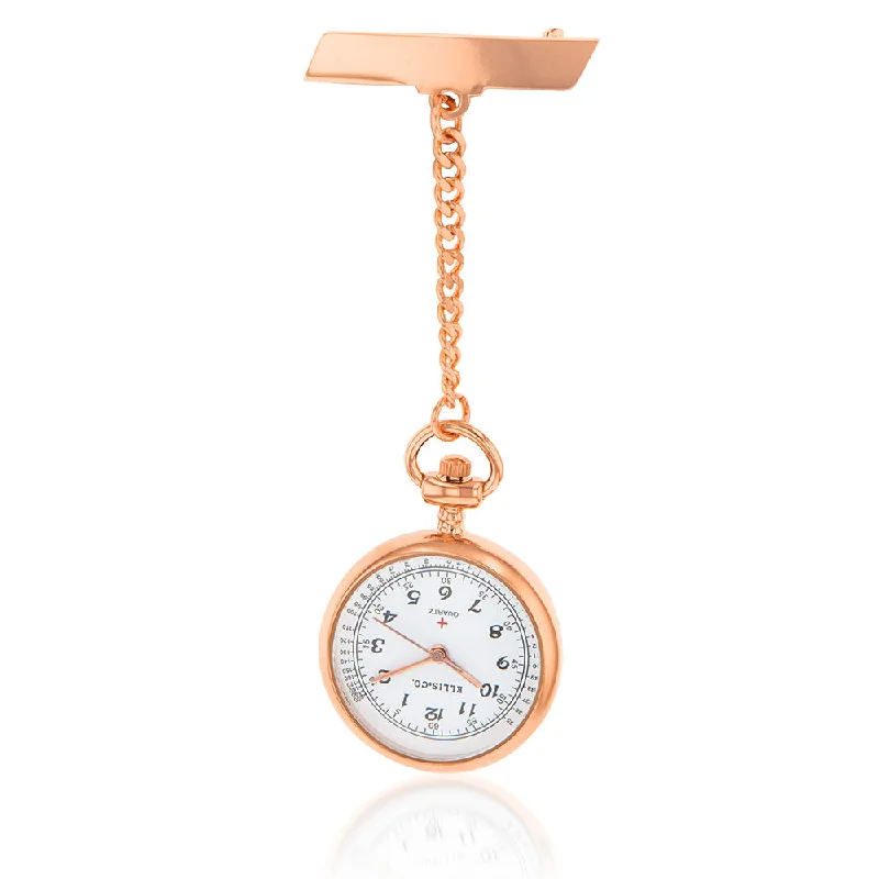 Women's Square Case Style Dress Watches-Ellis & Co Nurses Fob Watch