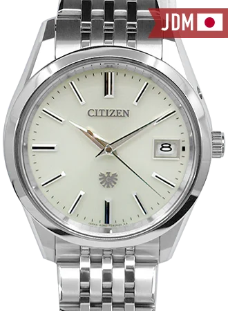 Men's Gift Style Dress Watches-The Citizen Super Titanium Ivory Ref. AQ4100-57A