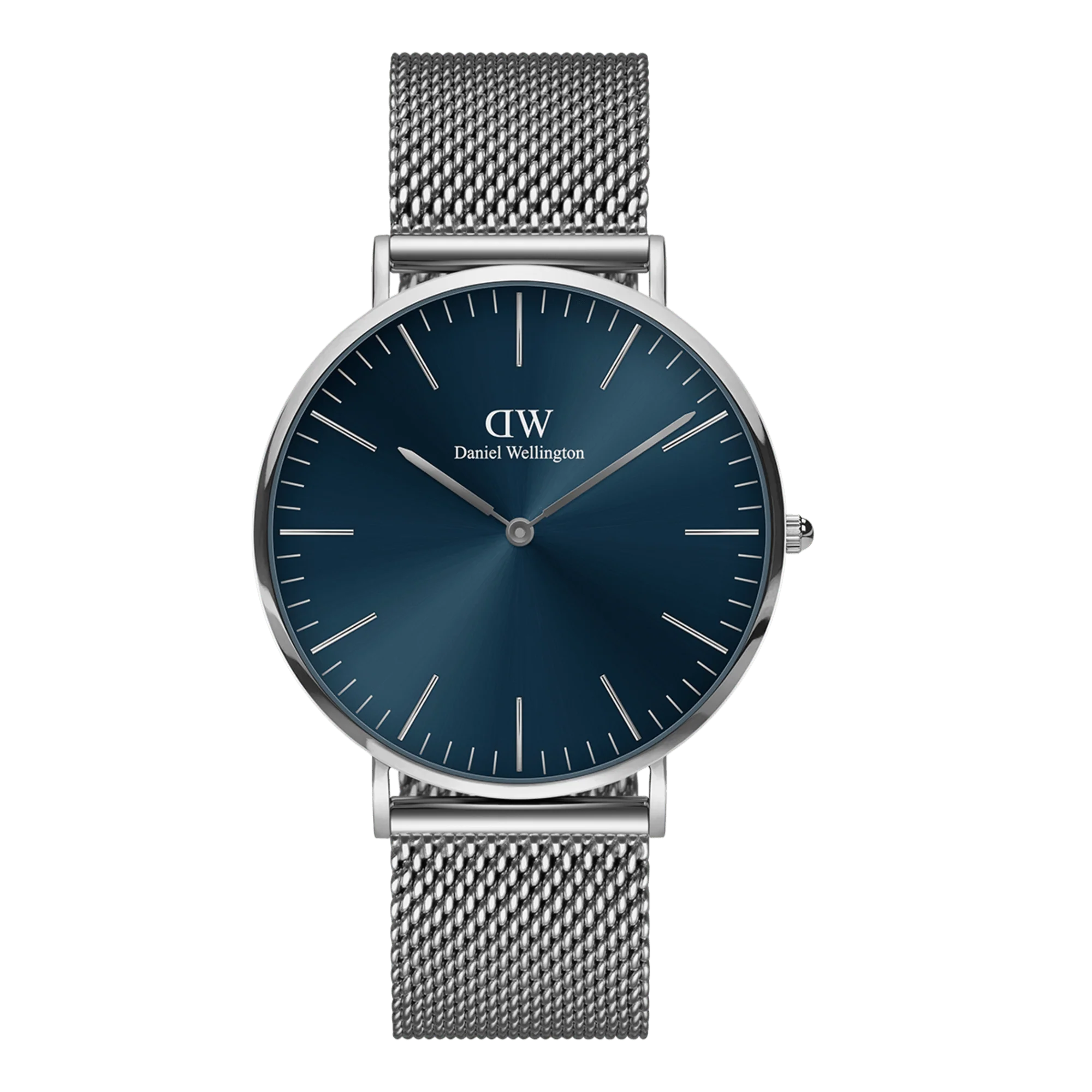 Men's Vintage Style Classic Watches-Daniel Wellington Classic Mesh Arctic Men's Blue Watch DW00100628 Men's Vintage Style Classic Watches-Daniel Wellington Classic Mesh Arctic Men's Blue Watch DW00100628