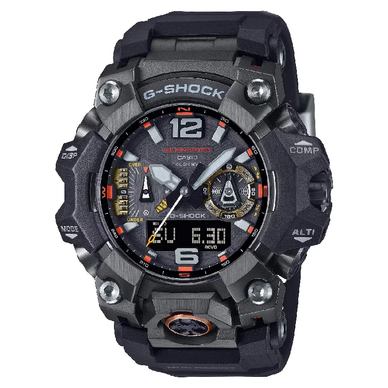 Men's Radio Controlled Watch Warranty-Orologio G-Shock Mudmaster GWG-B1000EC-1AER nero emergenza