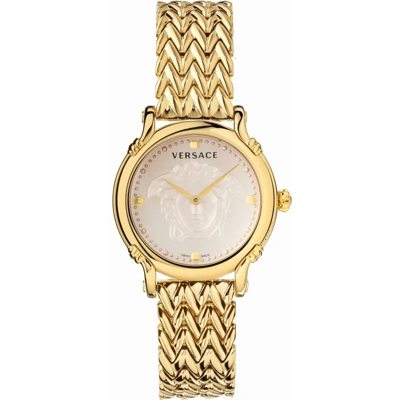 Men's Swiss Handmade Edition-Versace Safety Pin Ladies Gold Watch VEPN00520