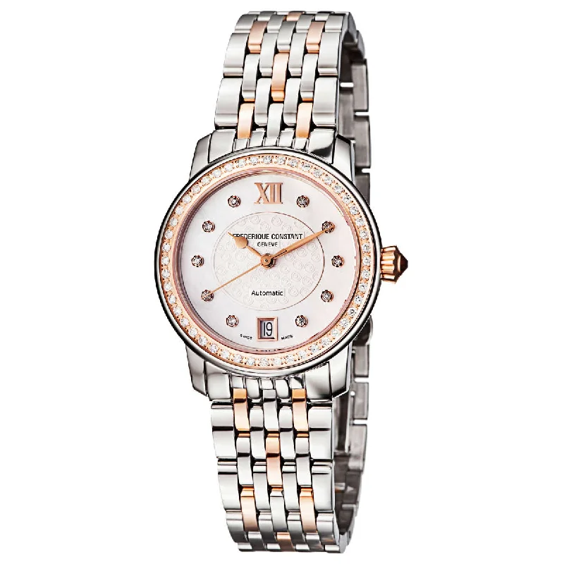 Men's Swiss Autumn Edition-Frédérique Constant Watch World Heart Federation Diamond Two Tone IP Rose Gold FC-303WHF2PD2B3