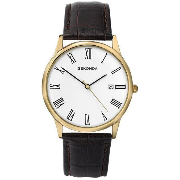 Men's Mechanical Movement Style Dress Watches-Sekonda 3676 Men's Brown Watch