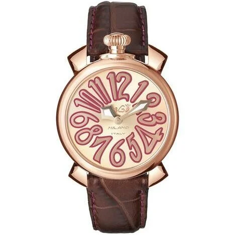 Men's Sapphire Crystal Field Watches-Gaga MilanoLadies Manuale Brown Watch 5021.8