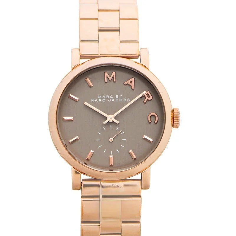 Men's Smart Style Dress Watches-Marc Jacobs MBM8632 Ladies Baker Rose Gold Watch