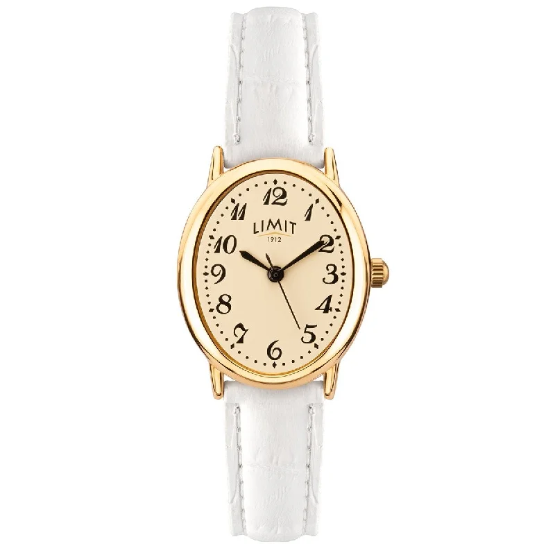 Men's Office Wear Slim Watches-Limit 60083.01 Ladies White Classic Watch
