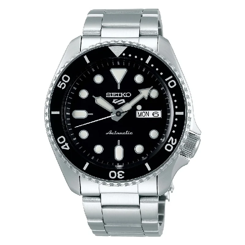 Men's Eco-Drive Style Men's Sports Watches-Orologio da uomo Seiko 5 sports SRPD55K1 nero Men's Eco-Drive Style Men's Sports Watches-Orologio da uomo Seiko 5 sports SRPD55K1 nero