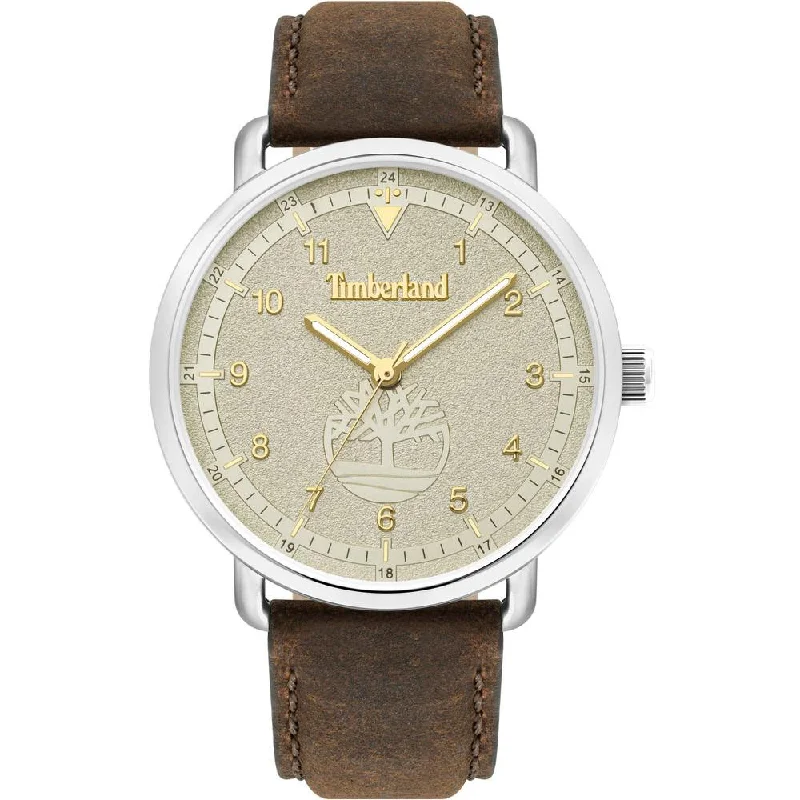 Men's Night Out Style Dress Watches-Timberland Robbinston Brown Watch 15939JS/14